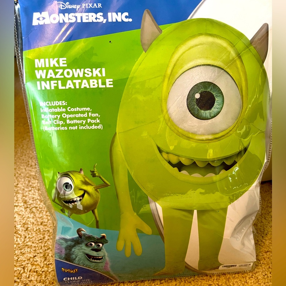 Kids Mike Wazowski Inflatable Costume - Monsters Inc.